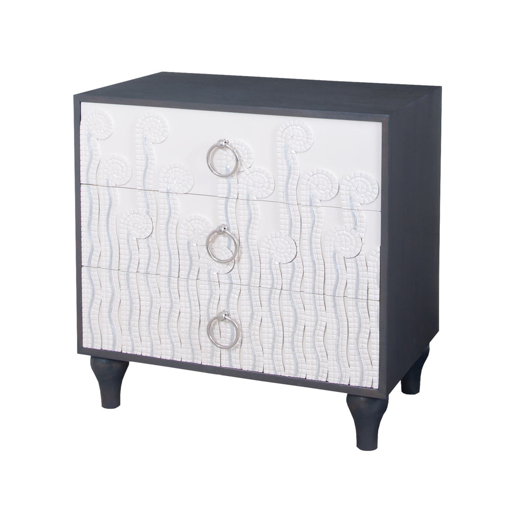 7011-1033 Deco Fern 3 Drawer Chest Chest - RauFurniture.com