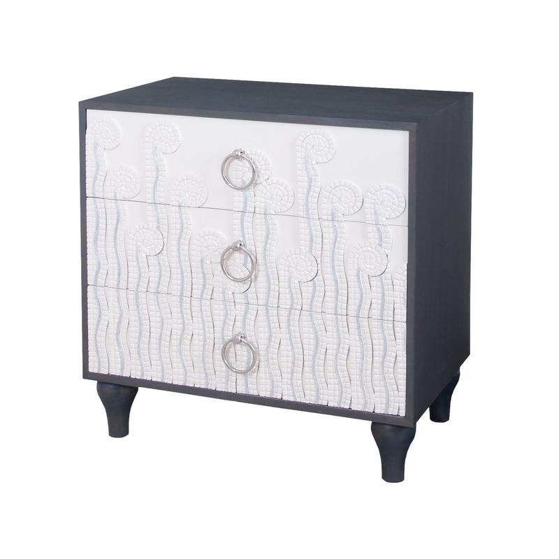 7011-1033 Deco Fern 3 Drawer Chest Chest - RauFurniture.com