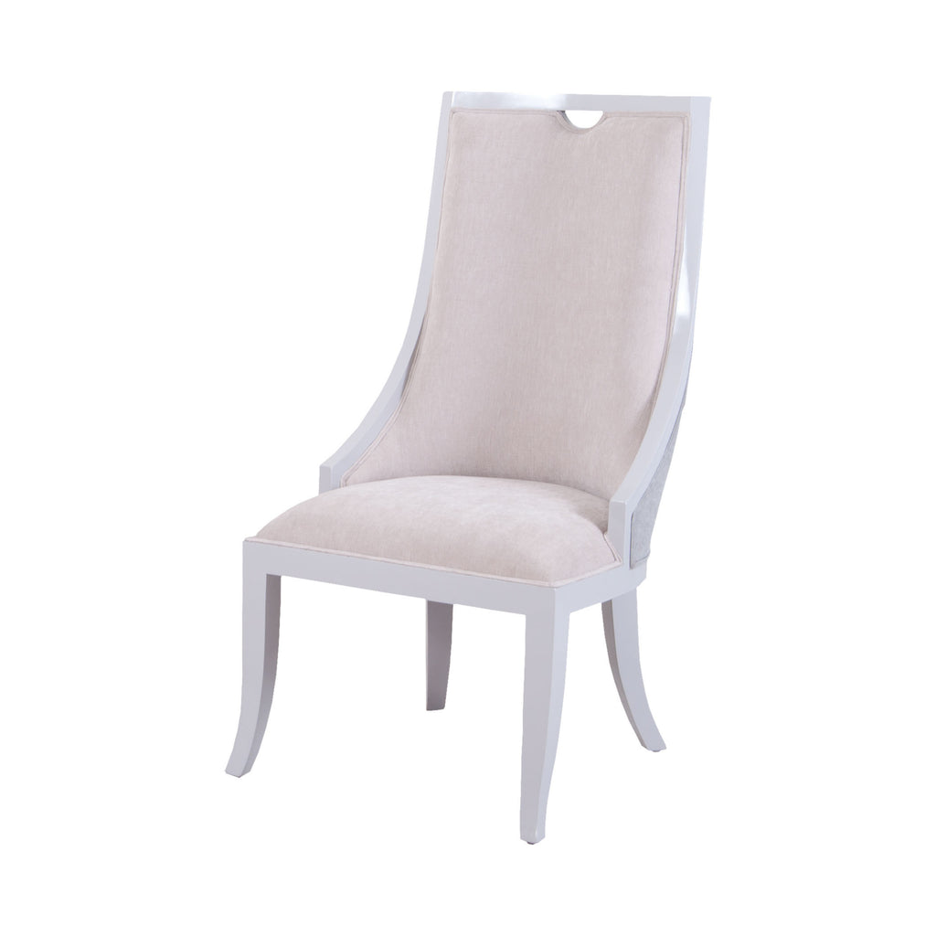7011-1107 Rosa Vana Chair In Light Grey And Oyster Fabric Chair - RauFurniture.com