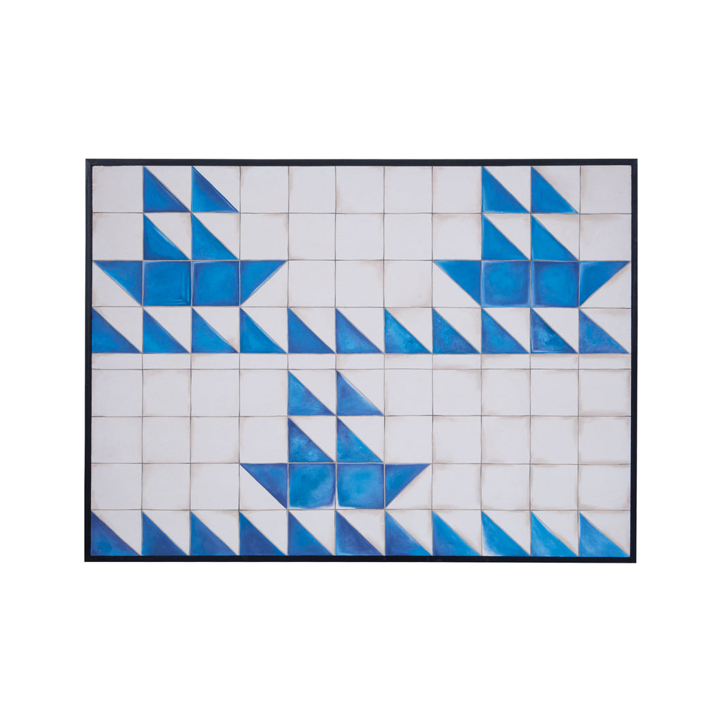 7011-1115 Blue Boats Wall Decor - RauFurniture.com