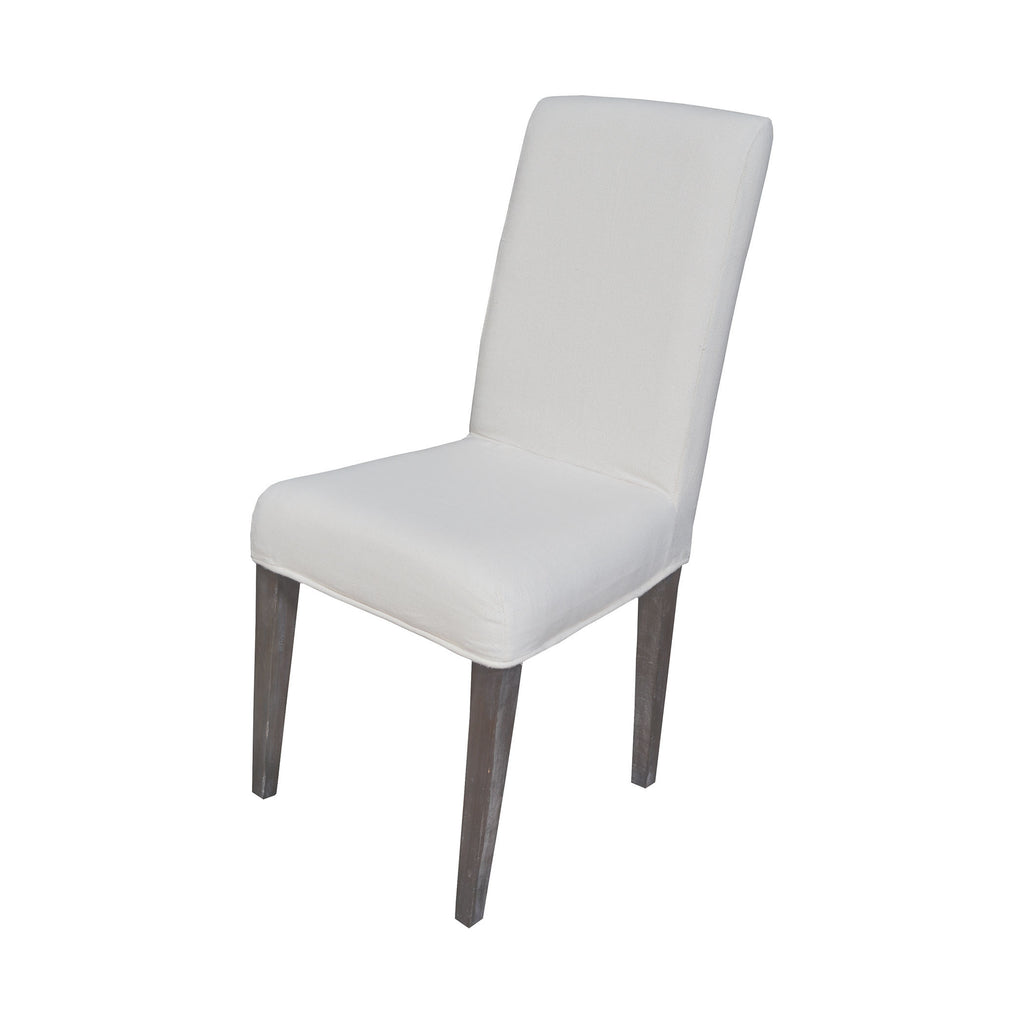 7011-117-E Couture Covers Parsons Chair Cover - Pure White Cover/Cushion - RauFurniture.com