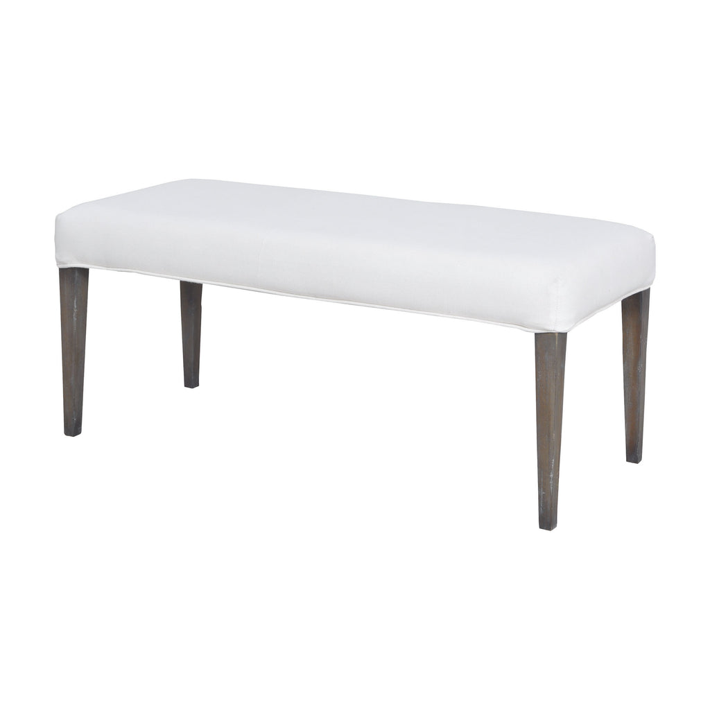 7011-126 Couture Covers Double Bench In Heritage Stain With White Wash Bench - RauFurniture.com