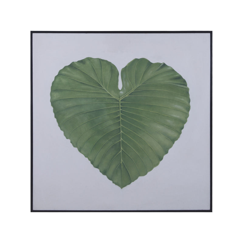 7011-220 Phuket 46-Inch Hand Painted Canvas Wall Decor with Solid Mahogany Black Gallery Frame Wall Decor - RauFurniture.com