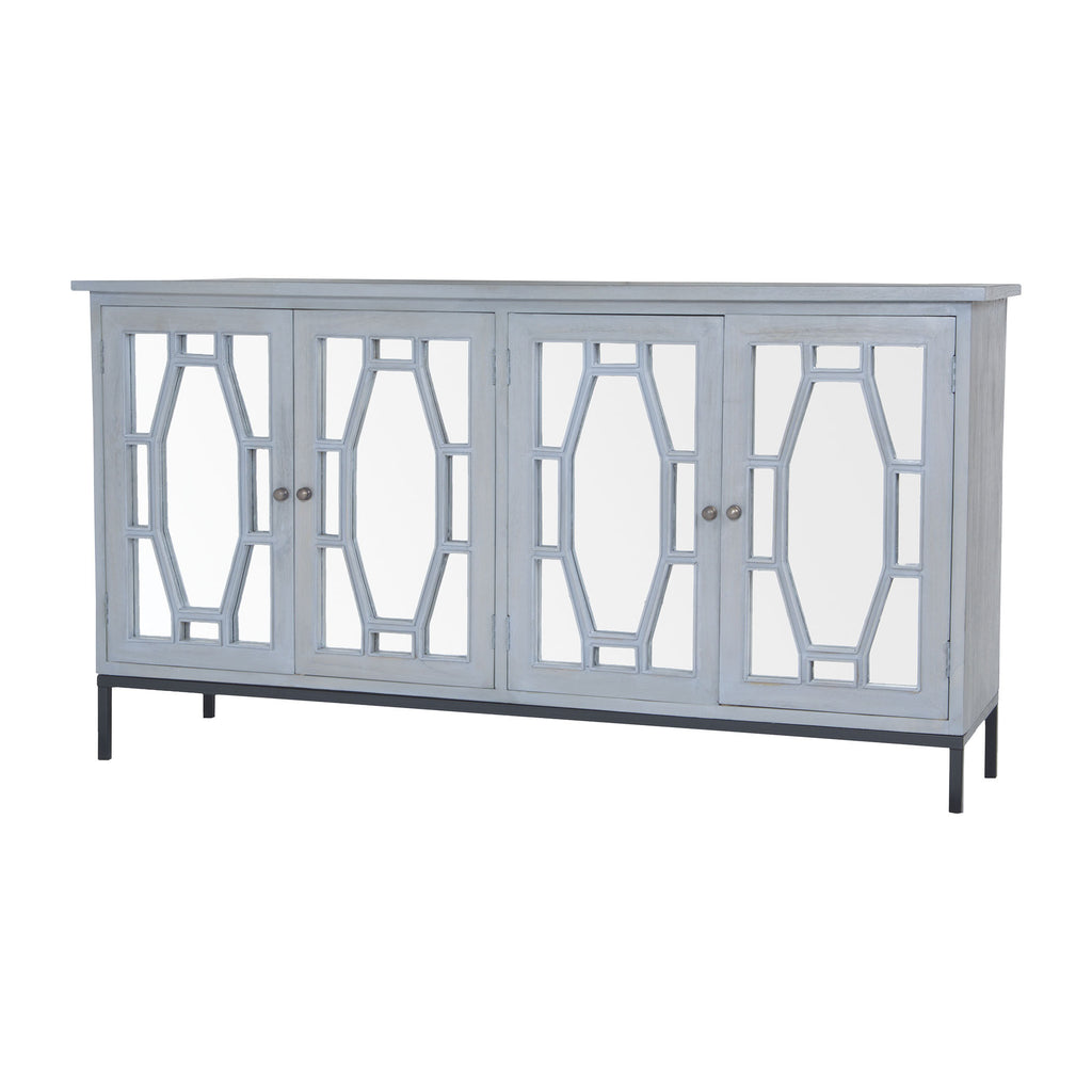 7011-399 Presidio Cabinet II In Gravesend Grey - Large - Free Shipping! Server - RauFurniture.com