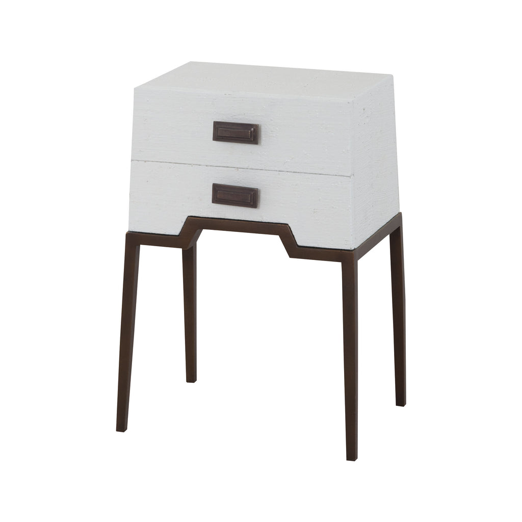 7011-963W Ziggy White Accent Table - Free Shipping! Table - RauFurniture.com