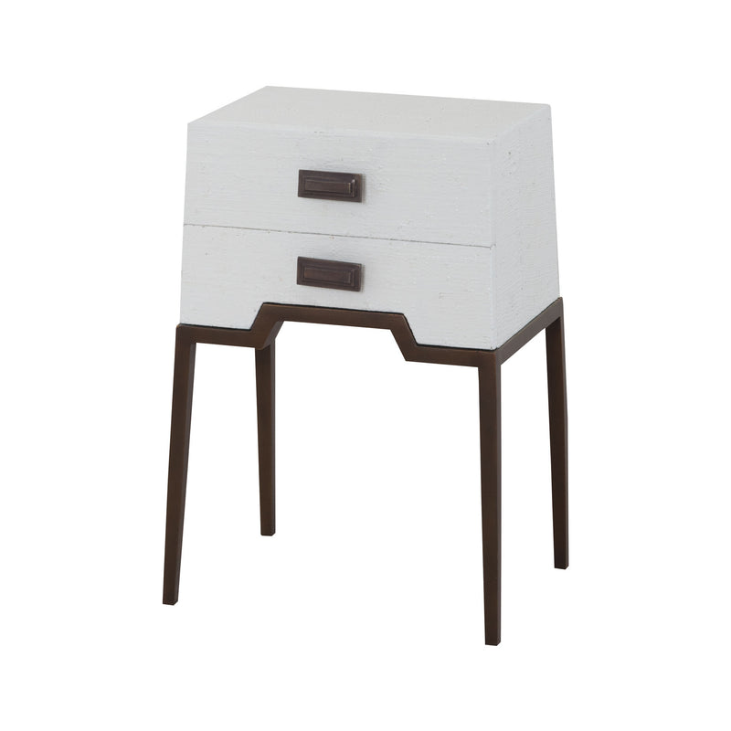 7011-963W Ziggy White Accent Table - Free Shipping! Table - RauFurniture.com