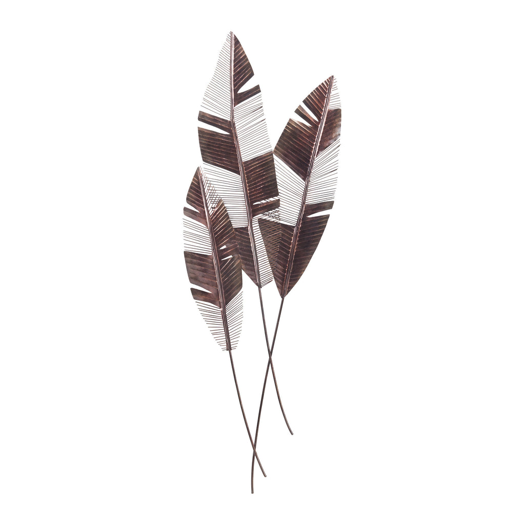 7159-020/S3 Martinique Leaf Wall Fan - Free Shipping! Wall Decor - RauFurniture.com
