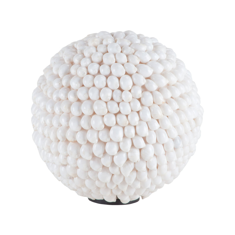 7163-041 White Hermit Shell Ball Accessory - RauFurniture.com