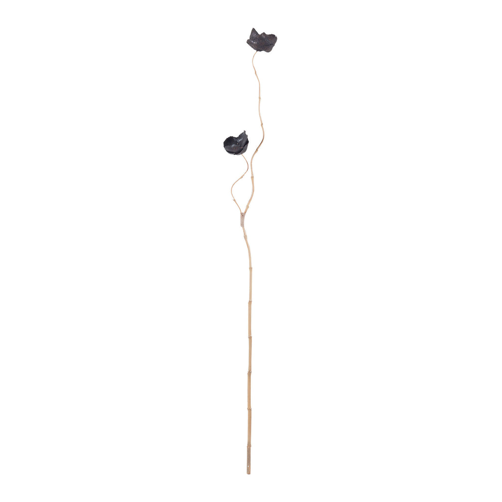 7163-065 Black Lontar Fruit Leaves Accessory - RauFurniture.com