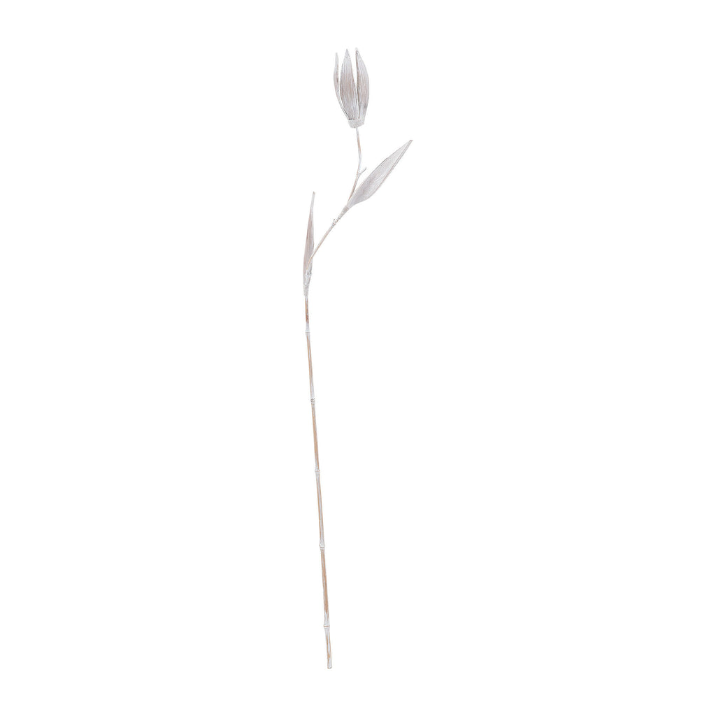 7163-068W Whitewashed Palm Seed Pole Accessory - RauFurniture.com