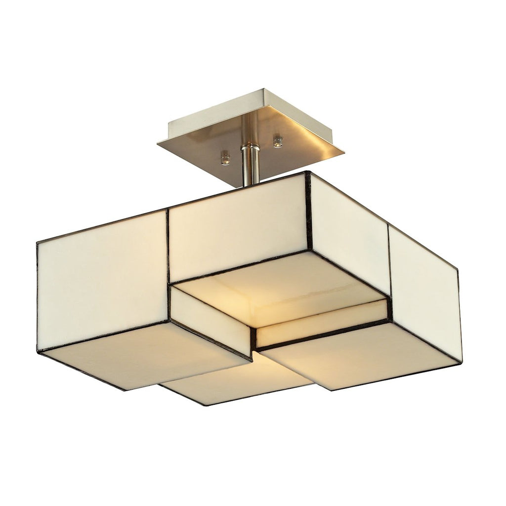 Cubist - Semi Flush Mount - Brushed Nickel