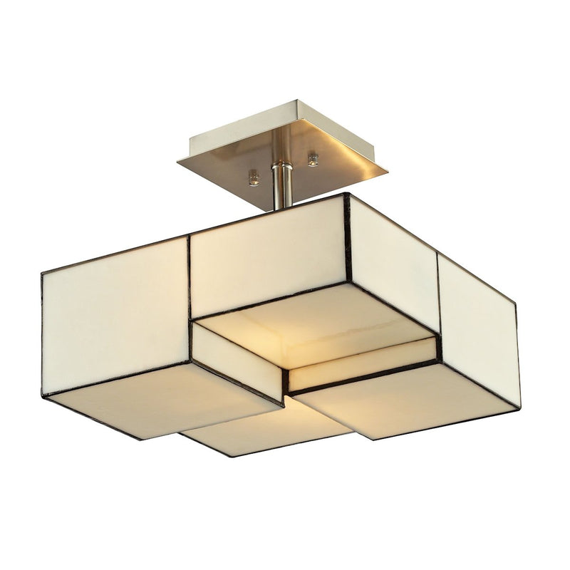 Cubist - Semi Flush Mount - Brushed Nickel