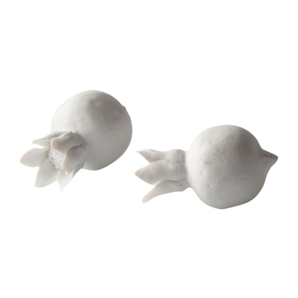 724011 White Porcelain Pomegranate Accessory - RauFurniture.com