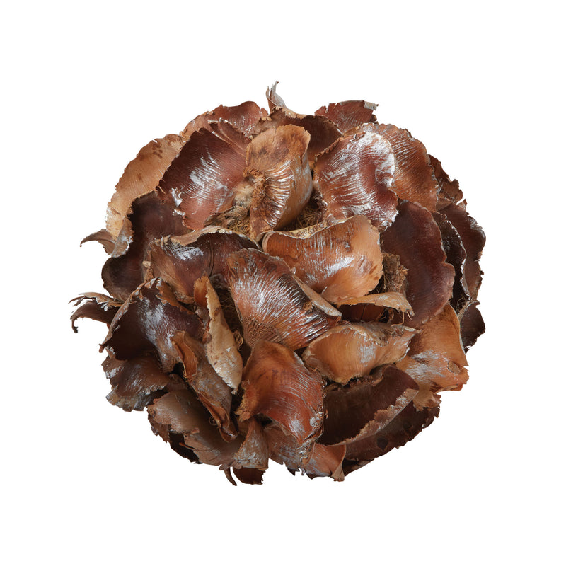 742002 Silver Gilt Palm Petal Ball - Large Accessory - RauFurniture.com