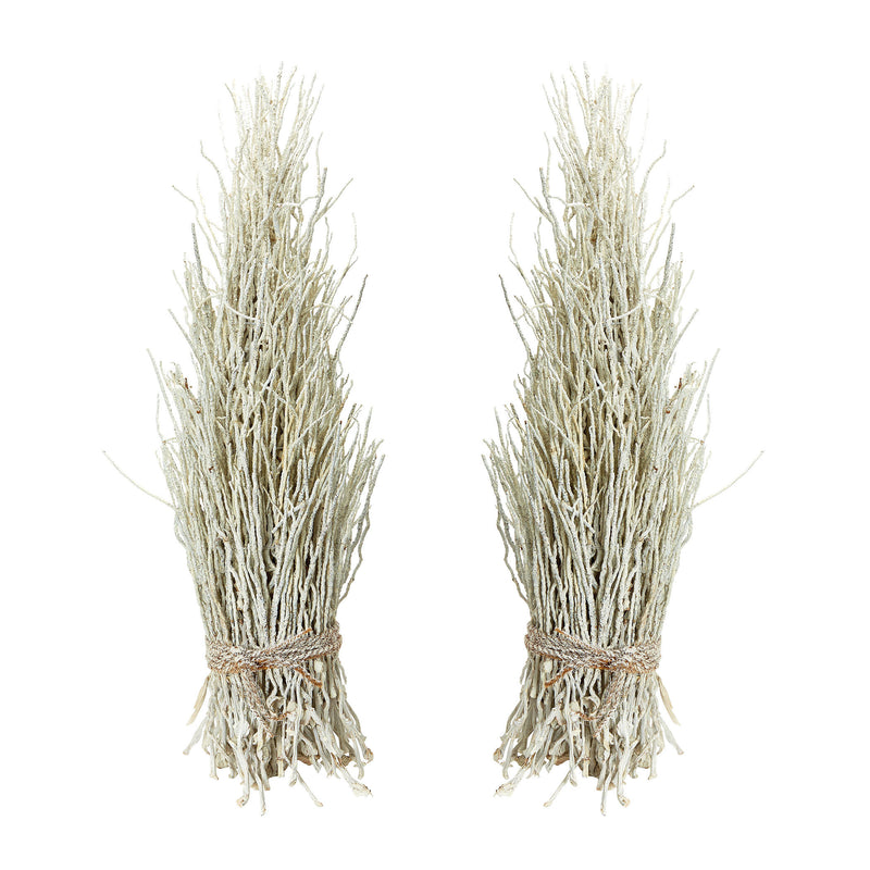 742022/S2 White Washed Cocoa Twig Sheaf - Set of 2 Accessory - RauFurniture.com