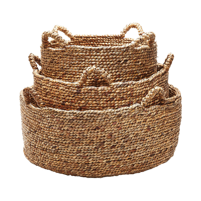 784083 Natural Low Rise Baskets - Set of 3 Basket - RauFurniture.com
