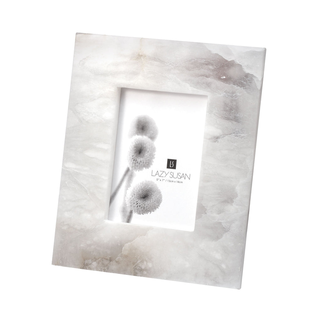 786015 Solid Slab Alabaster 5x7 Frame Frame - RauFurniture.com