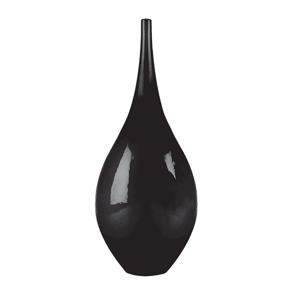787151 Pearlized Coal Handblown Bottle - Small Jar/Bottle - RauFurniture.com