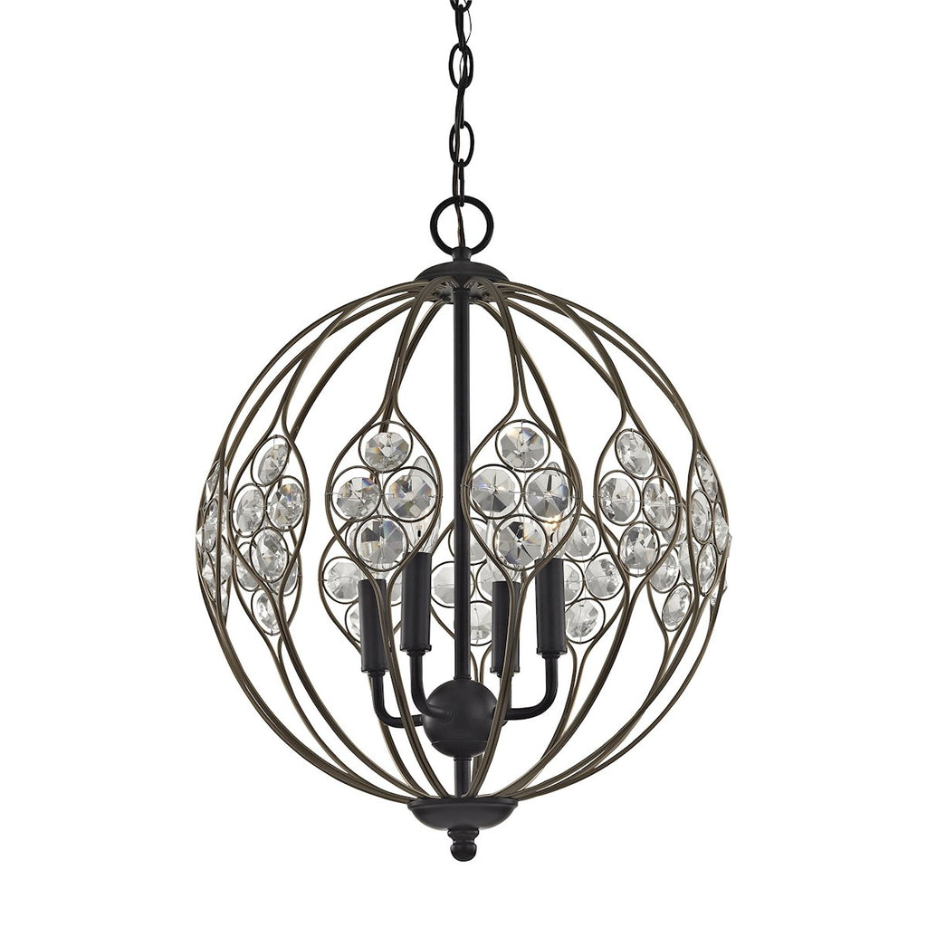 Crystal Web - Chandelier - Bronze Gold, Matte Black, Matte Black