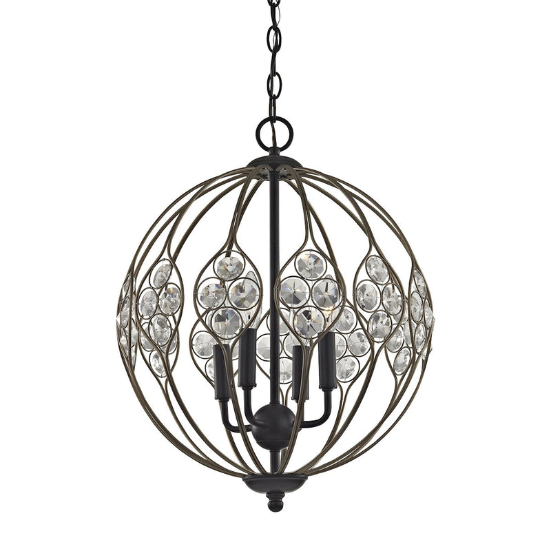 Crystal Web - Chandelier - Bronze Gold, Matte Black, Matte Black