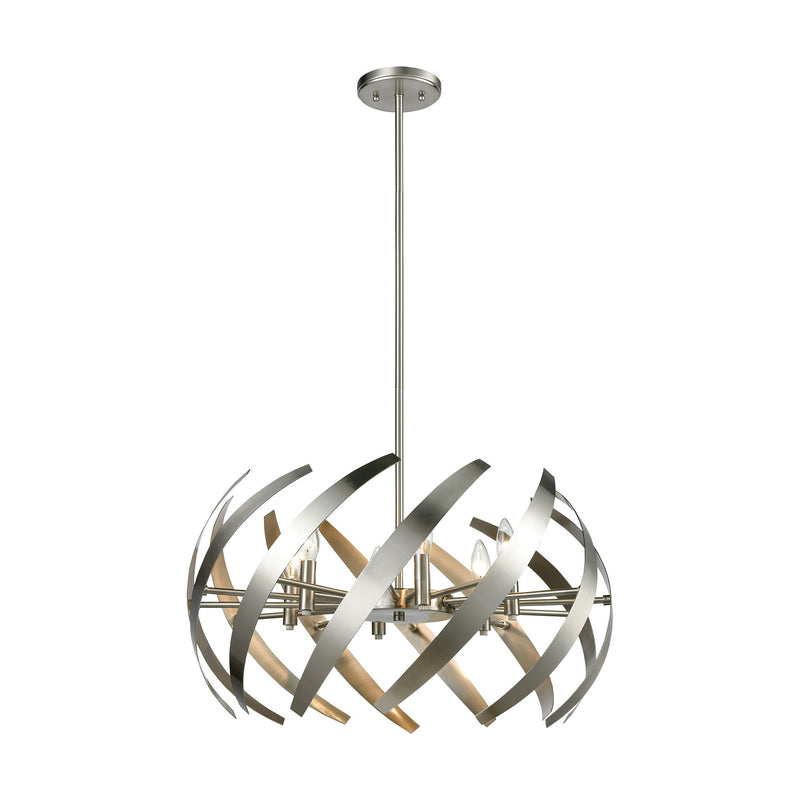 Carthage - Chandelier - Satin Nickel