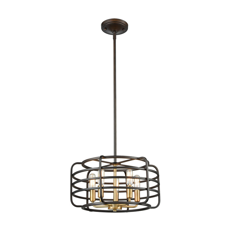 Capistrano - Chandelier - Oil Rubbed Bronze, Satin Brass, Satin Brass