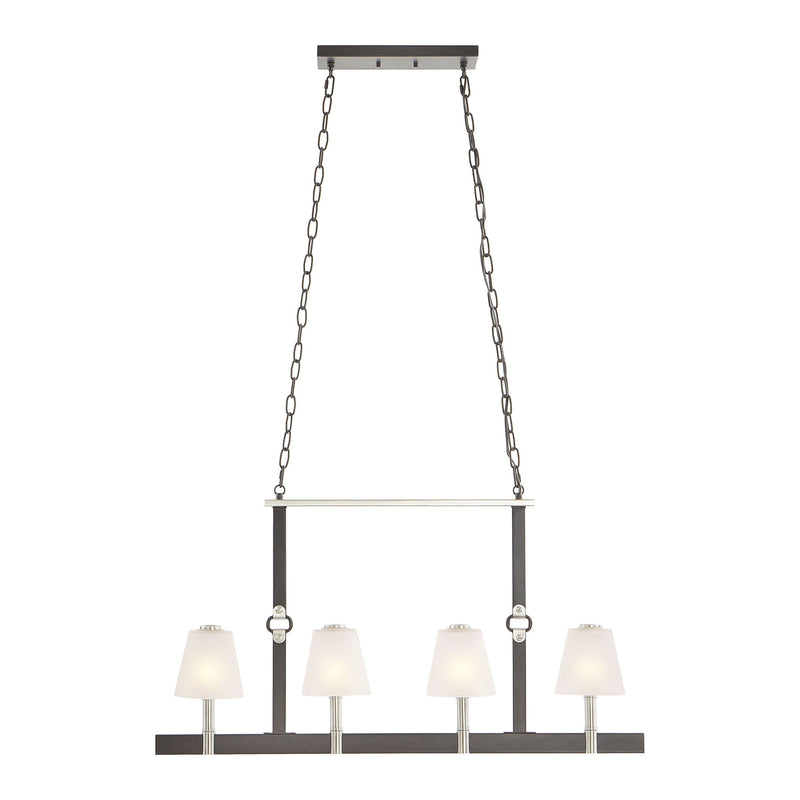 Armstrong Grove - Island Light - Espresso Brown, Satin Nickel