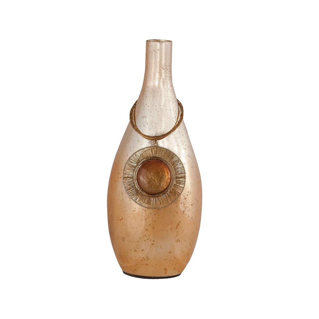 8468-067 Vase Kothon 15-Inch Glass Vase In Blonde Sparrow Vase/Urn - RauFurniture.com