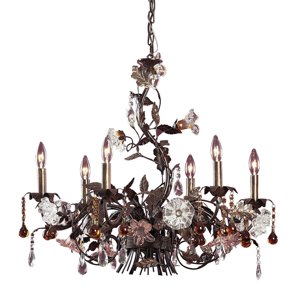 Cristallo Fiore - Chandelier - Deep Rust