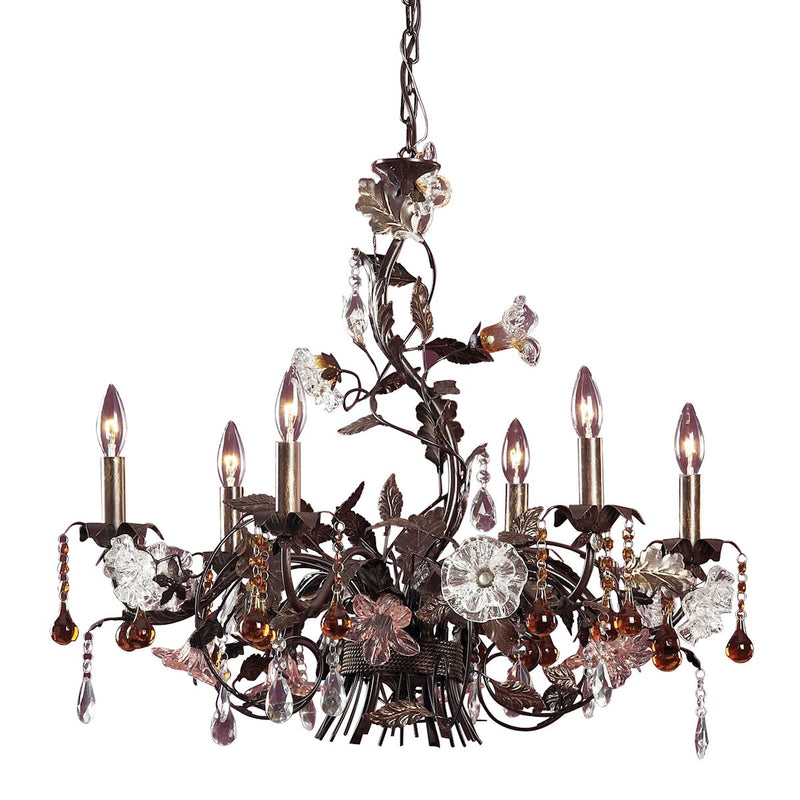 Cristallo Fiore - Chandelier - Deep Rust