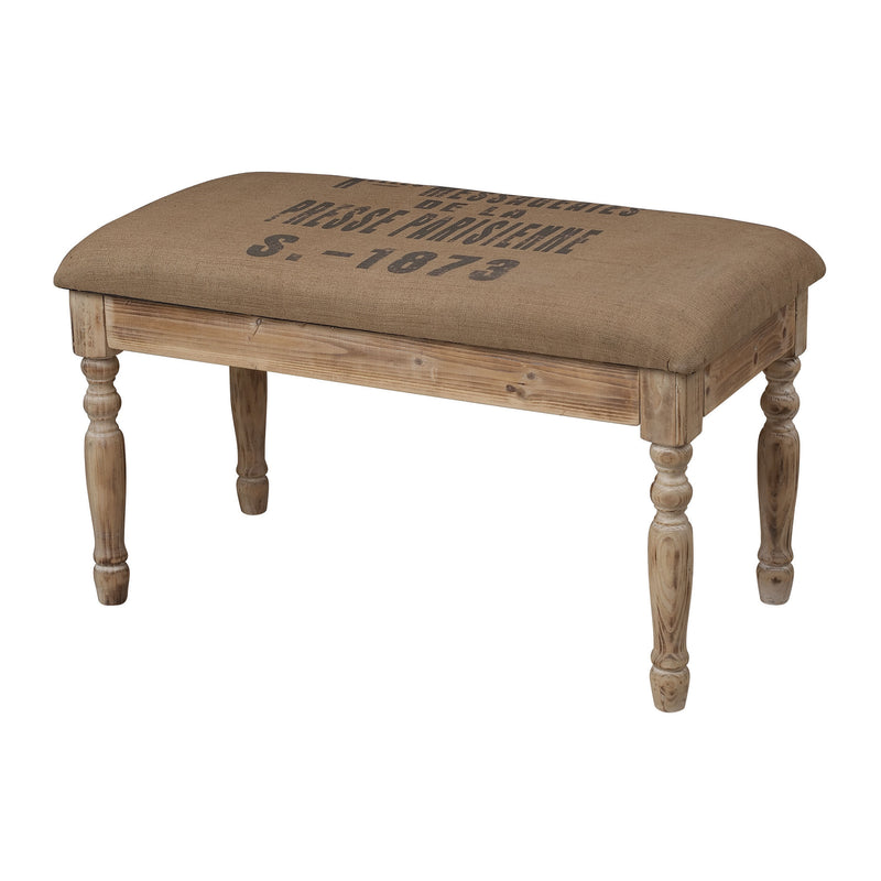 89-8003 Presse Parisienne Linen Covered Bench - Free Shipping! Bench - RauFurniture.com