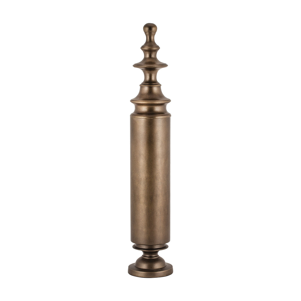 8903-020 Tall Footed Brass Finial Finial - RauFurniture.com