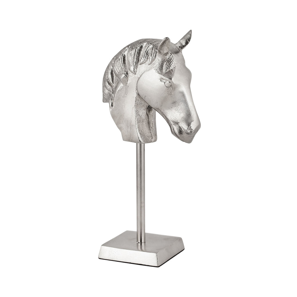 8903-035 Nickle Stalion Head Statue/Figurine - RauFurniture.com