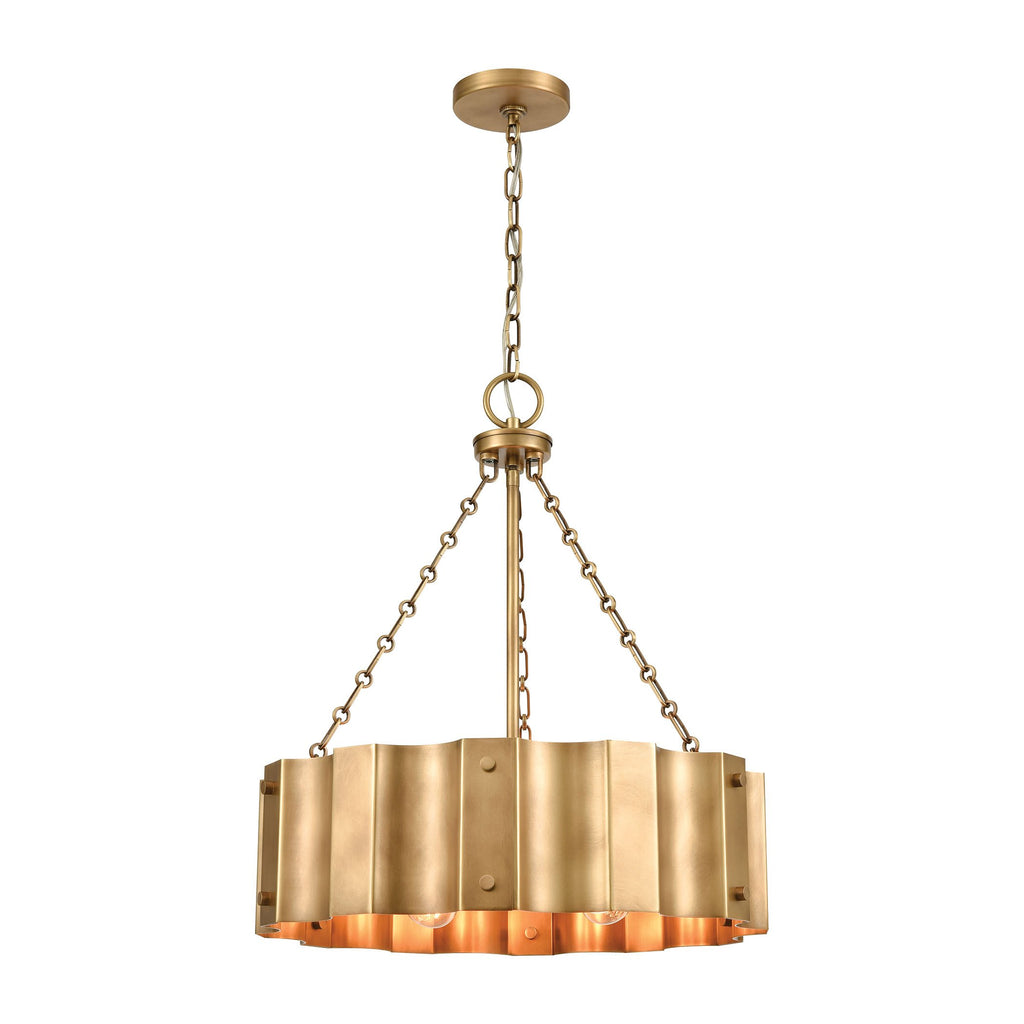 Clausten - Chandelier - Natural Brass