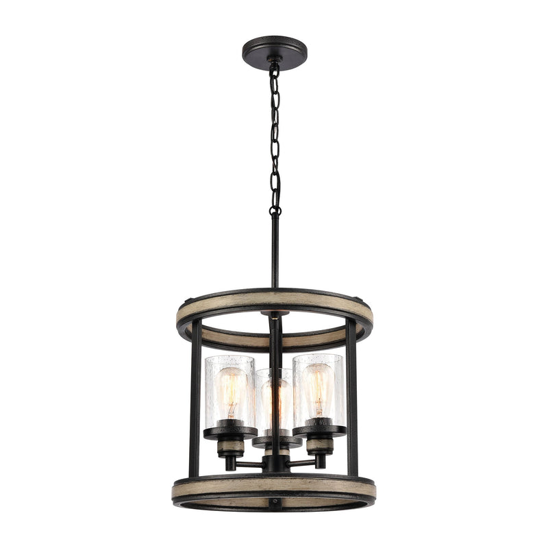 Beaufort - Pendant - Anvil Iron, Distressed Antique Graywood, Distressed Antique Graywood