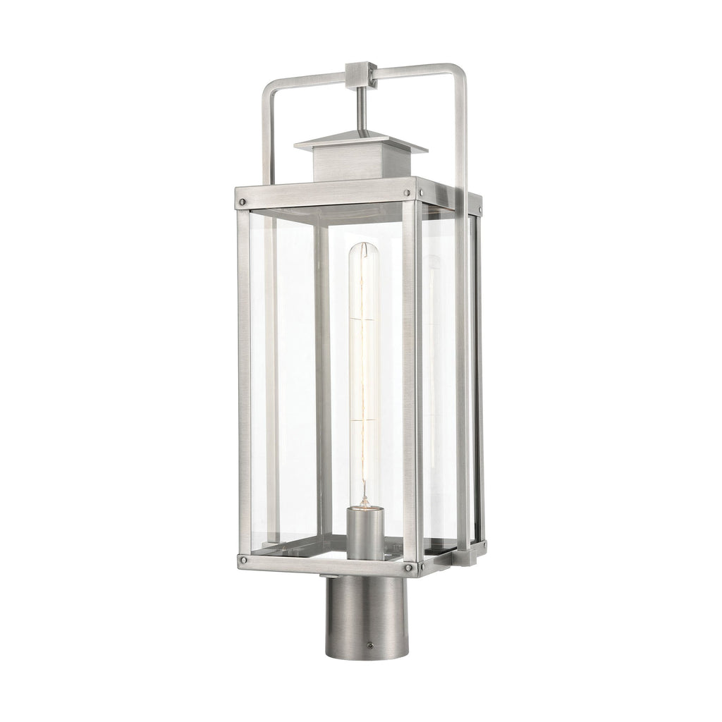 Crested Butte - Post Mount - Antique Brushed Aluminum