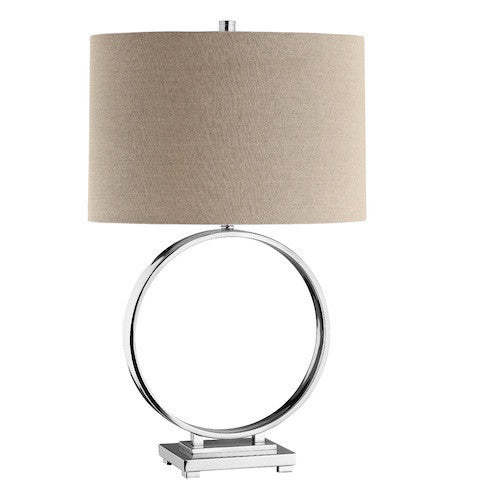 90007 - O Steel Table Lamp - Free Shipping! Floor, Desk And Table Lamps - RauFurniture.com