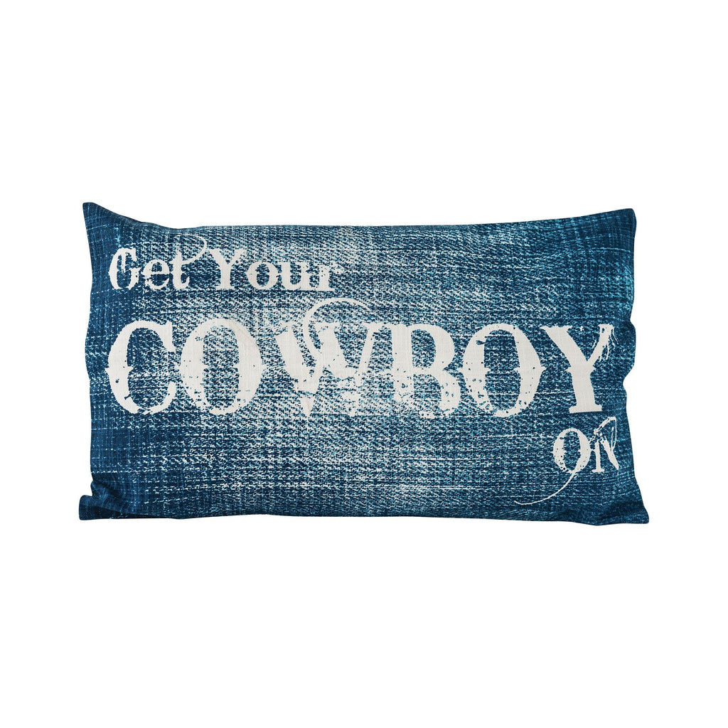 904639 - Get Your Cowboy On 20x12 Pillow - COVER ONLY
