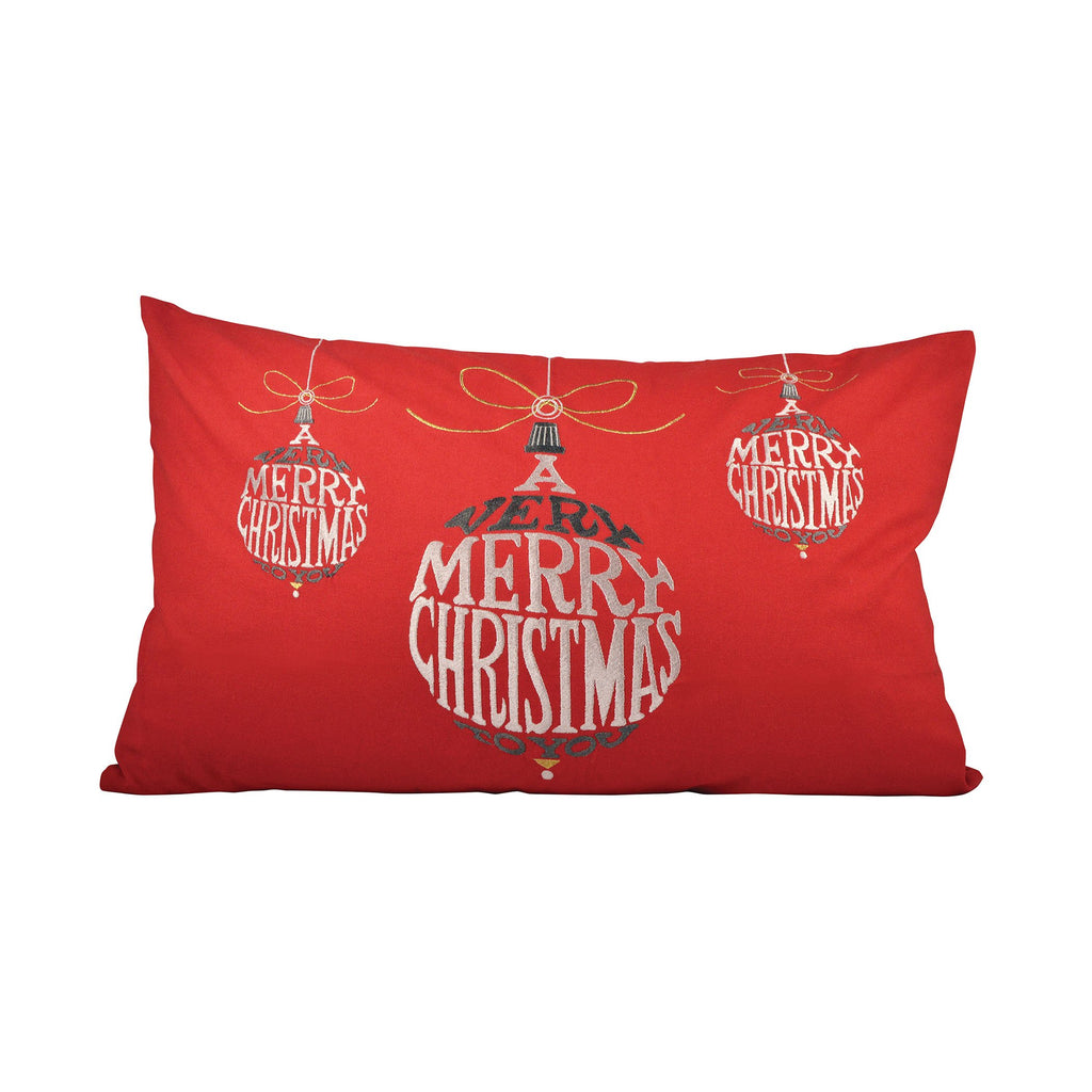 905070 - Very Merry Christmas 16x26 Lumbar Pillow - COVER ONLY