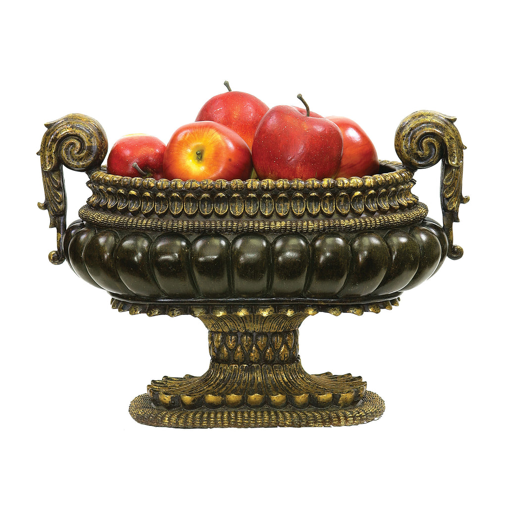 91-1260 Mediterranean Decorative Centerpiece Display Bowl Tray - RauFurniture.com