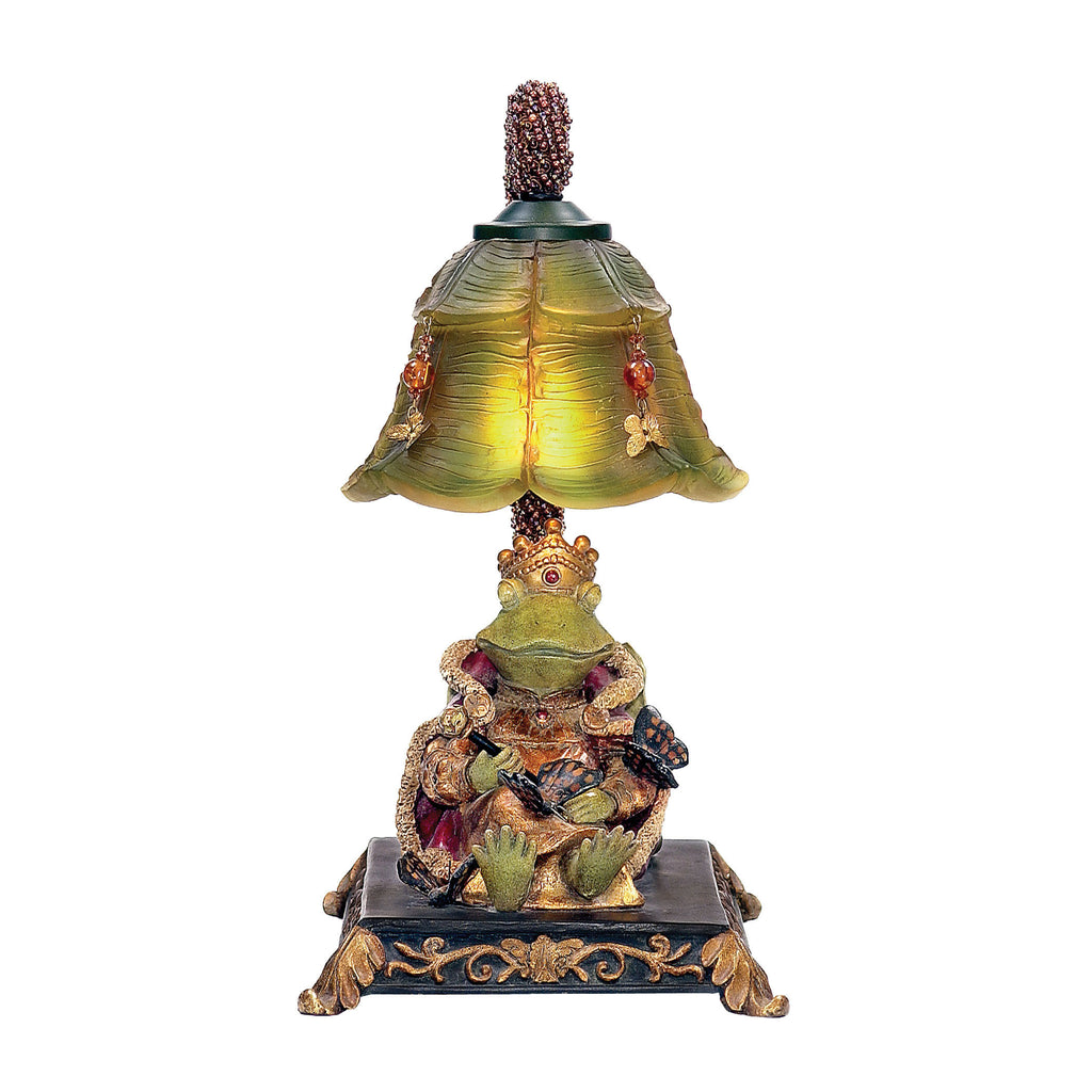 91-331 Resting Queen Frog Mini Accent Table Lamp Table Lamp - RauFurniture.com