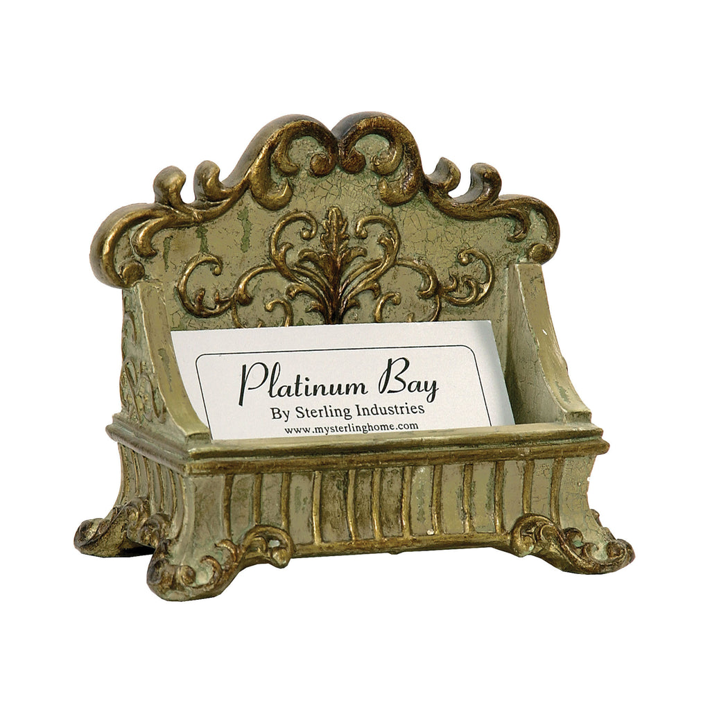 91-3387 Lucinda Scroll Card Holder Desk Accessory Accessory - RauFurniture.com