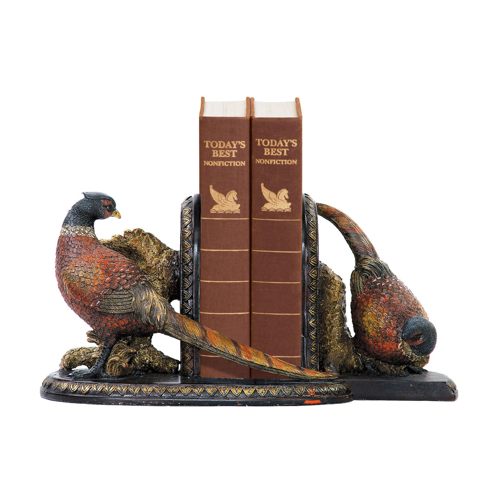 91-3722 Pair Of Autumn Pheasants Bookends Bookend - RauFurniture.com