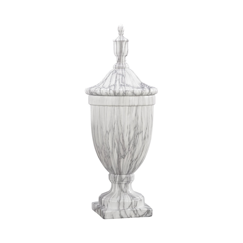 9167-051 Neuchatel Faux Marble Ceramic Urn - Large - Free Shipping! Vase/Urn - RauFurniture.com