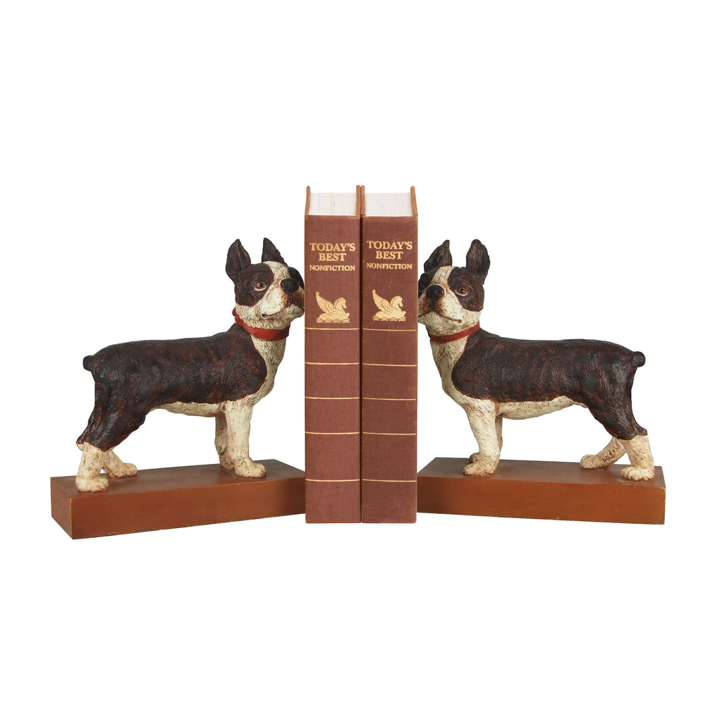 93-0797 Pair Boston Terrier Bookends Bookend - RauFurniture.com