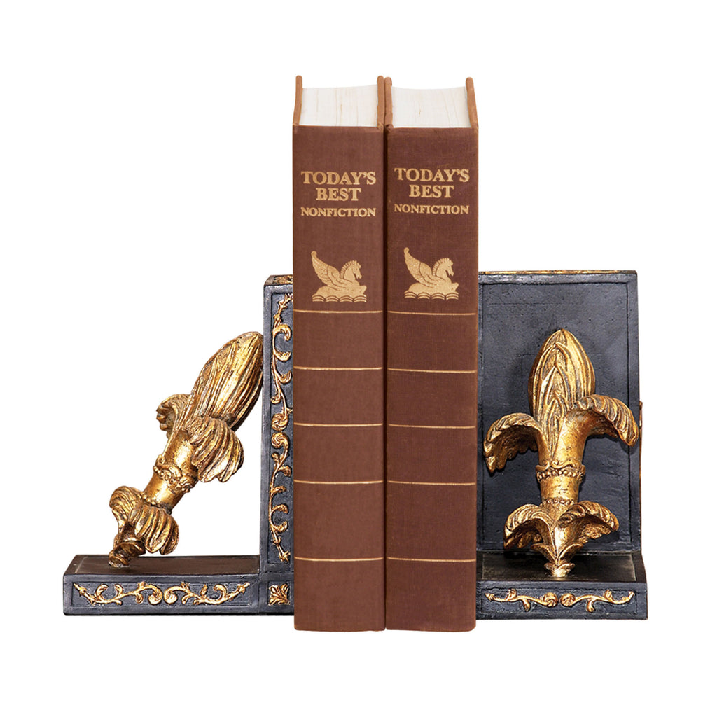 93-3054 Pair French Fleur Bookends Bookend - RauFurniture.com