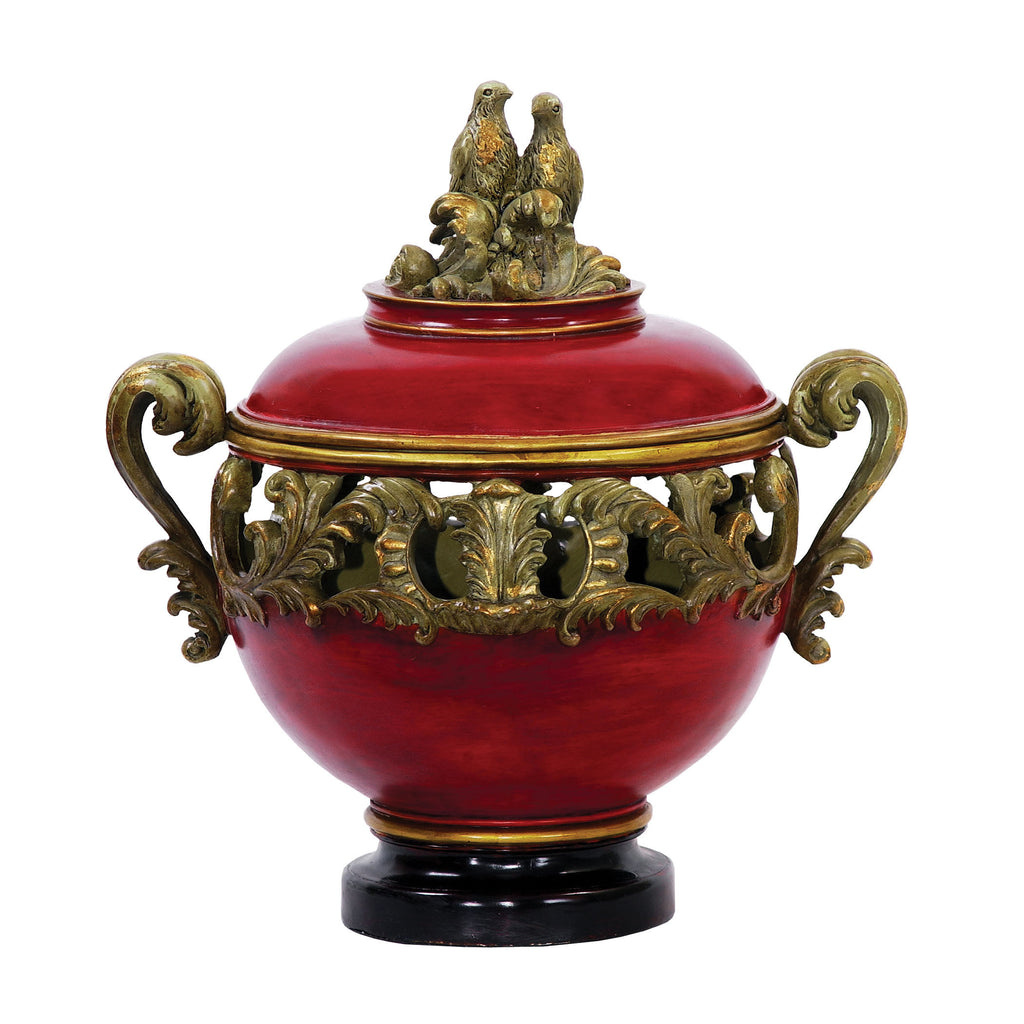 93-3208 Bird Finial Centerpiece Vase/Urn - RauFurniture.com