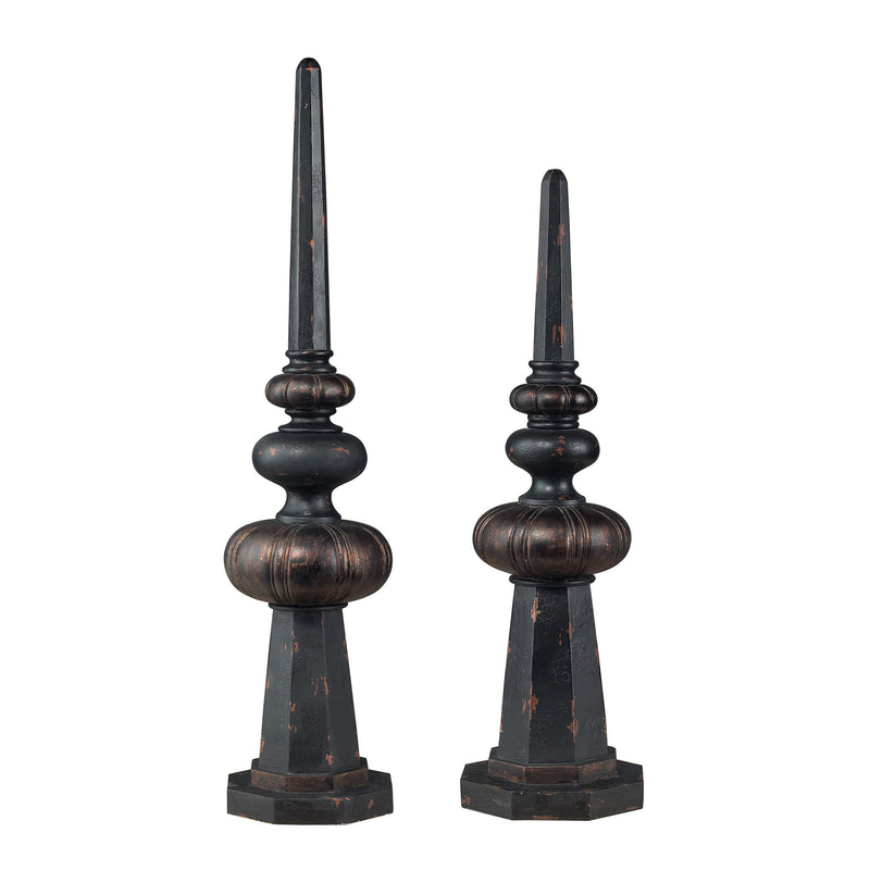 93-9043 Set Of 2 Keysville Finials - Free Shipping! Finial - RauFurniture.com