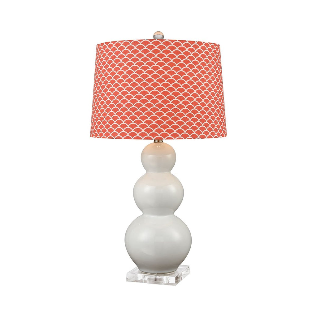981258 - Ava Table Lamp with Red Shade