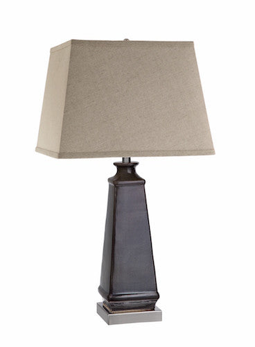 99744 - Wilson Black and Brush Steel Table Lamp - Free Shipping! Floor, Desk And Table Lamps - RauFurniture.com